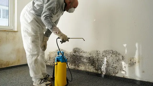 Crisis Restoration technician in protective gear